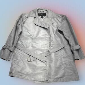 INC Women’s Medium Silver Lightweight Rain Jacket
